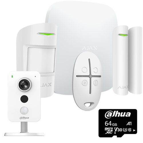 Kit completo de alarma para Hogar con Cámara IP Wifi