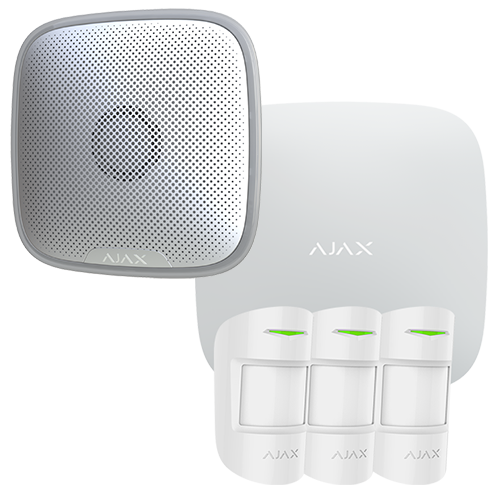 Kit completo PRO de alarma para Hogar y Negocio con sirena exterior